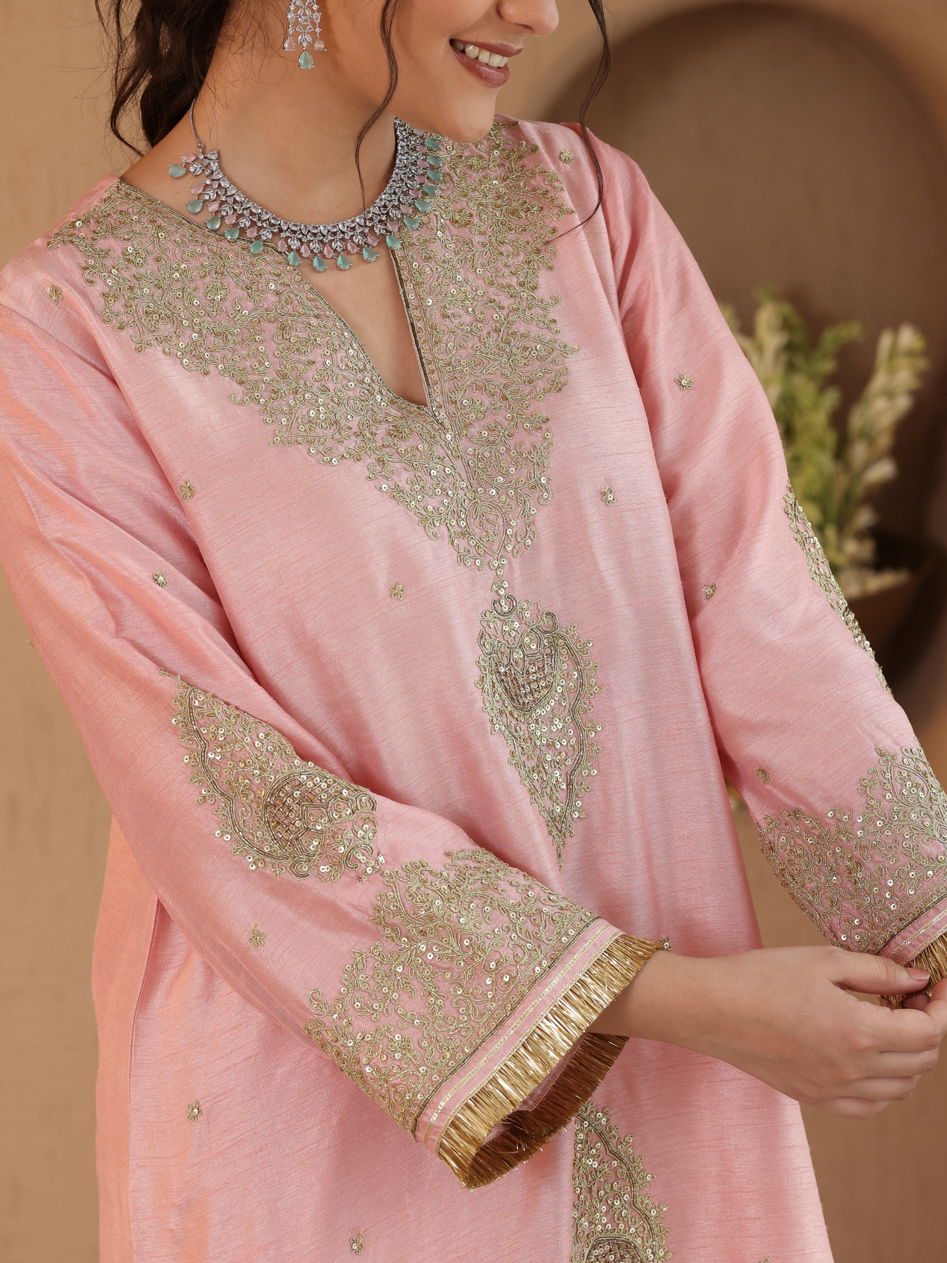 Powder Pink Gulmarg Kurta Set