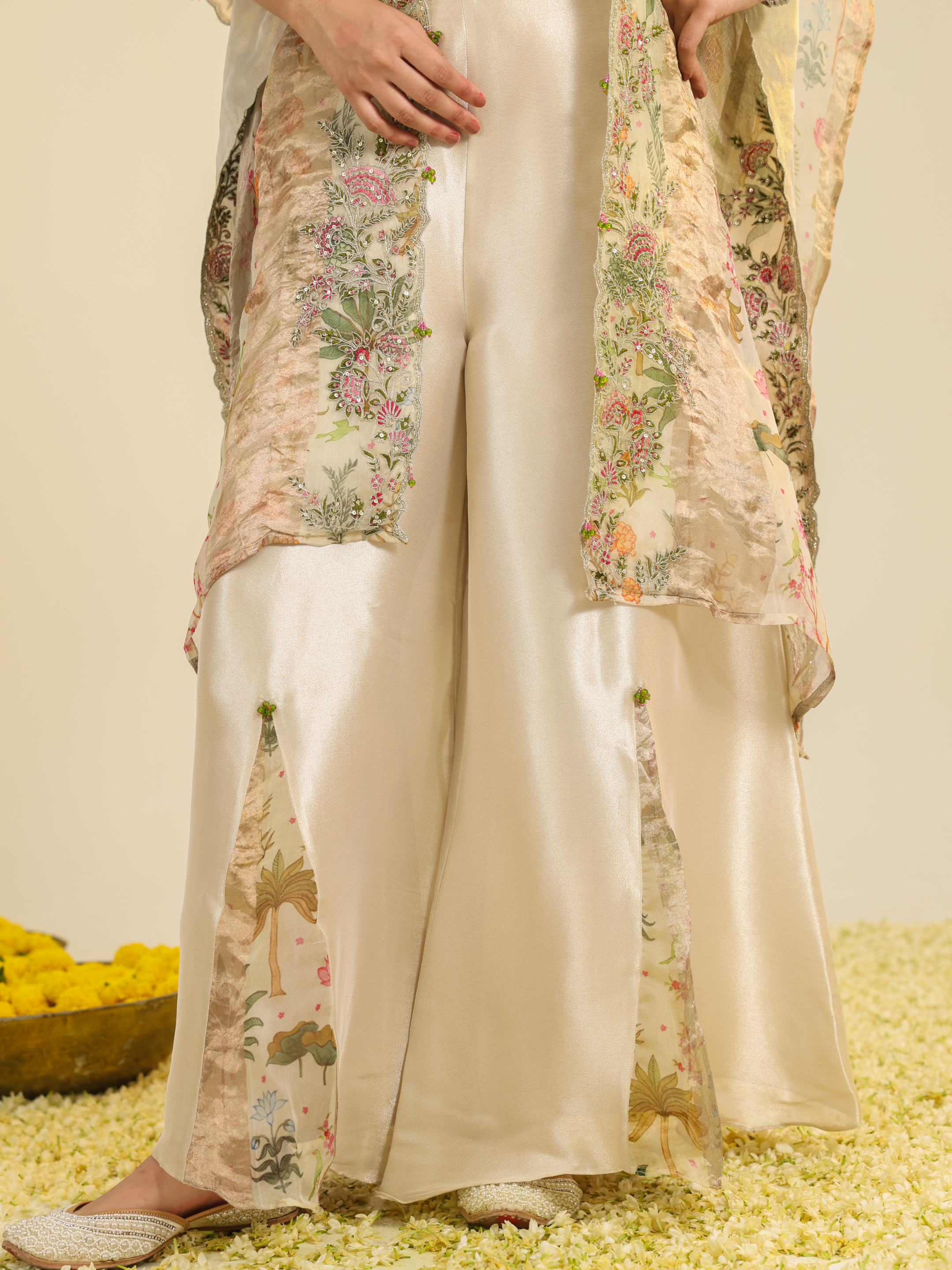 Multi Color Tropical Print Coord Set