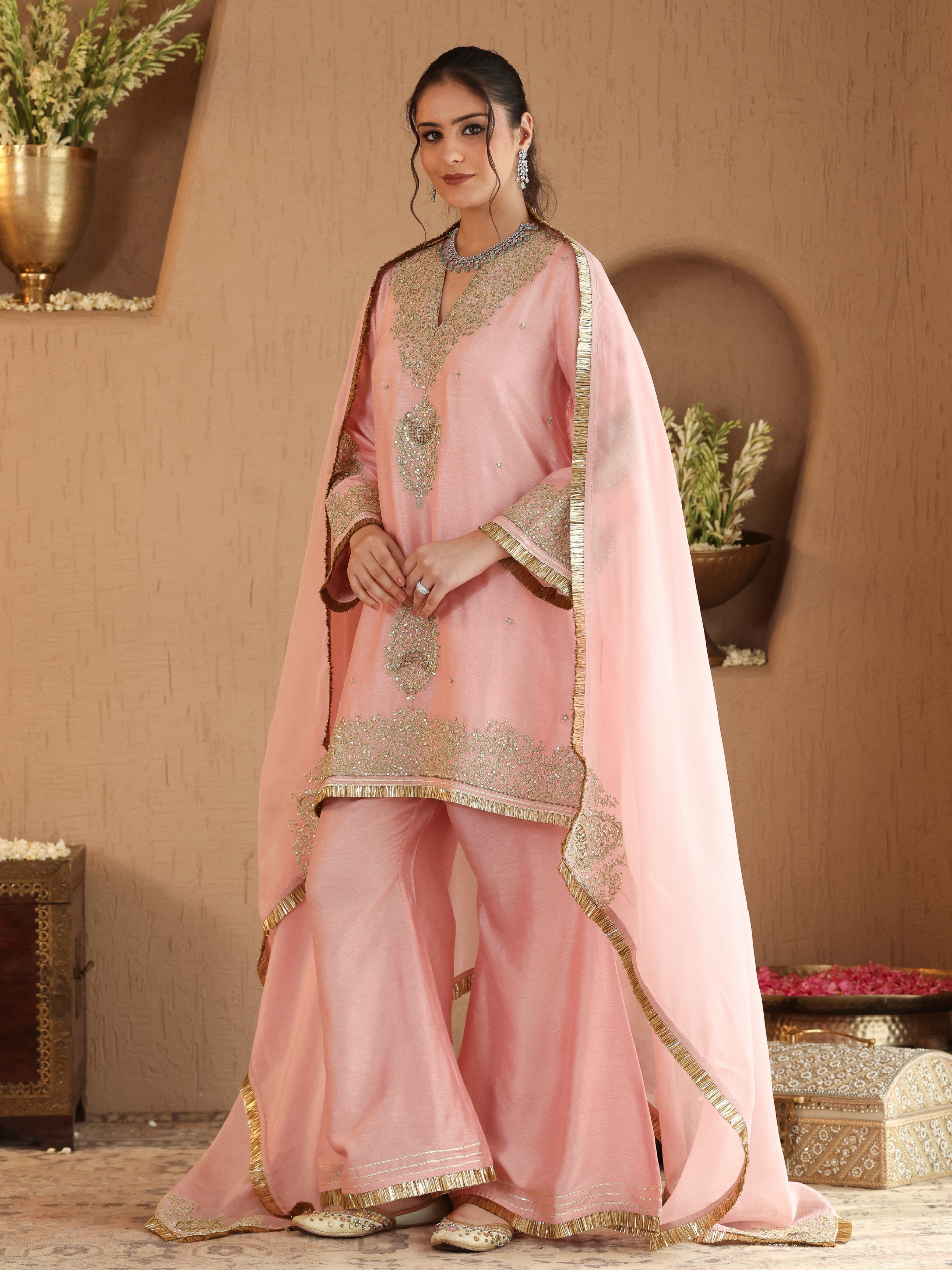 Powder Pink Gulmarg Kurta Set