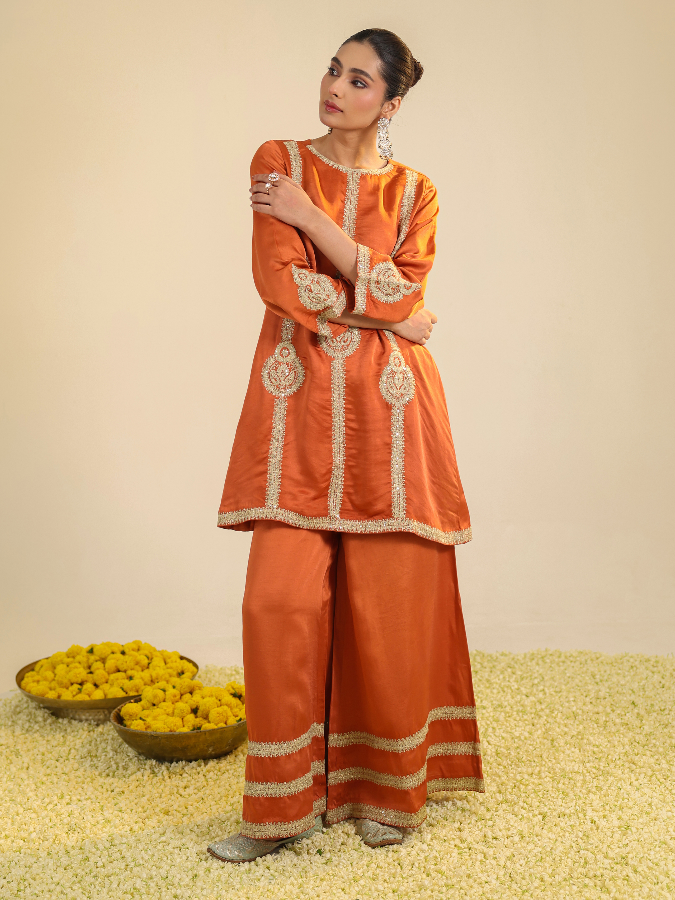 Rust Zainaa Kurta Set