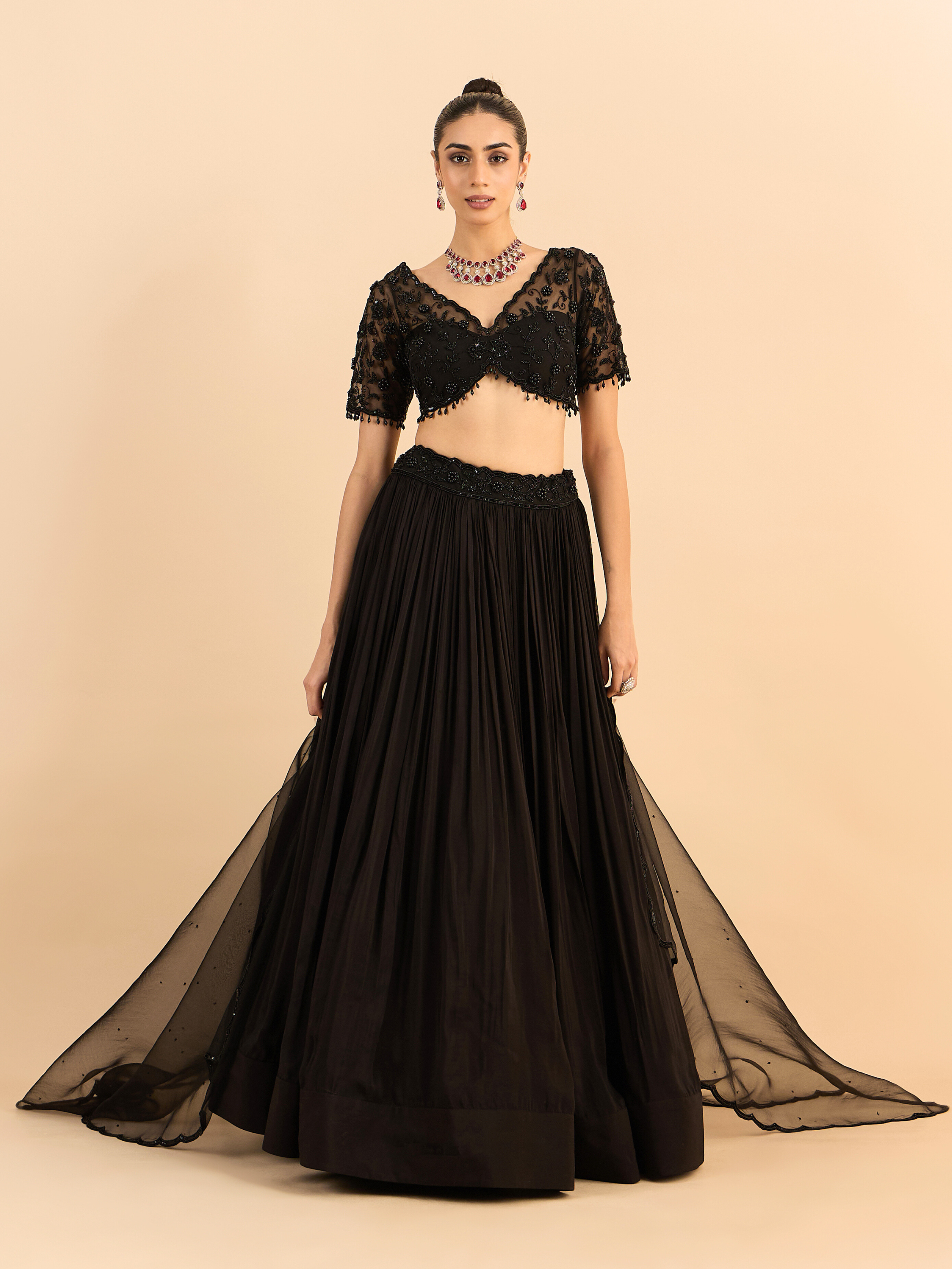 Floral Cascade Lehenga Set